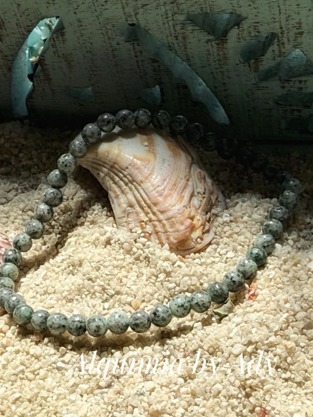 Simple and dainty Beaded Stretch Bracelet + LABRADORITE